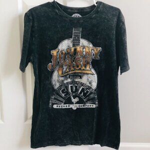 Vintage Johnny Cash black Acid Wash T-Shirt